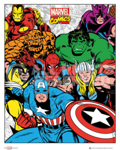 Poster Marvel Heroes 102bl. 40x50cm