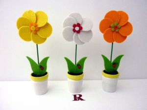 Blume aus Filz