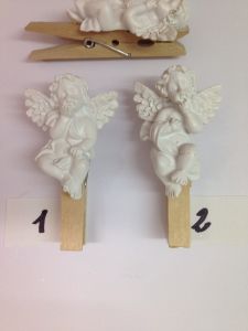 Engel auf Klammer in 2' er Set (Nr.1 & Nr.2)