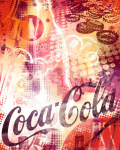 Poster coca- Cola graphic 126bl. 40x50cm