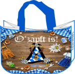 MONDY BAGS "O‘ Zapft is" Nachhaltige Tasche Geschenktasche Zusatztasche