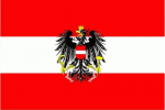 Österreich Flagge mit/ohne Wappen 90x150cm / mit Ösen