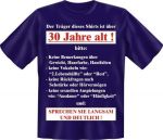 T-Shirt-30 Jahre Alt