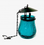 Teelichthalter, Hängeteelichthalter, Glas Windlicht, Gartenleuchter