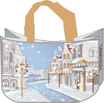 MONDY BAGS "Nostalgie" Nachhaltige Tasche Geschenktasche Zusatztasche
