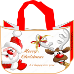 MONDY BAGS "SANTA" Nachhaltige Tasche Geschenktasche Zusatztasche