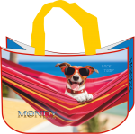 MONDY BAGS "HOLIDAY DOG" Nachhaltige Tasche Geschenktasche Zusatztasche